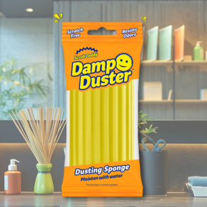 [100%정품] 스크럽대디 먼지 더스트 청소 스펀지 국내배송 정품 Scrub Daddy Damp Duster 노랑색