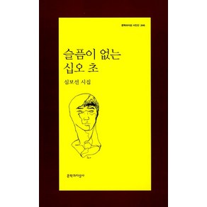 슬픔이 없는 십오 초:심보선 시집, 문학과지성사, 심보선