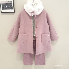 페리미츠 [북유럽ST] <퍼케이프가 SET.>A라인 핸드메이드핑크COAT...고급지네요.@@ 인천점