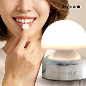 [프롬민트] 울트라민트 프리미엄 구강케어 씹는 자연유래 고체치약 LED센서 조명등 용기 100정, 70g, 1개