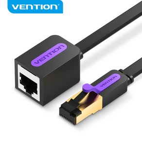 Vention-CAT 7 연장 이더넷 케이블 10Gbps RJ45 Male to Female RJ 45 Lan 네트워크 어댑터 라우터 PC 노트북, [01] Ethenet Extension, [01] 0.5m, 1개