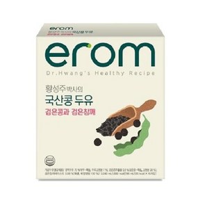 이롬 황성주 검은콩과 검은참깨 두유, 48개, 190ml