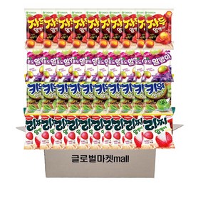 글로벌마켓 알맹이 젤리 (키위알맹이 10 포도알맹이 10 자두알맹이 10 리찌알맹이 10 ), 1세트, 2.68kg