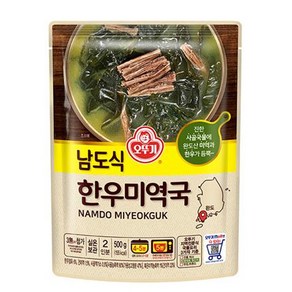 오뚜기 남도식 한우미역국 즉석조리식품 500g x 8개