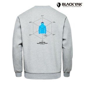 블랙야크 [ BLACK YAK ] 24년 가을 신상품!!편하게 착용 가능한 긴팔 약기모 맨투맨 티셔츠 공용 메모리얼 맨투맨 MG 24TSF