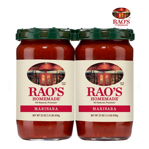 [Rao's] 미국 코스트코 라오 마리나라 소스 무가당 저당 저칼로리 토마토 소스 624g 2병 Rao's Homemade Mainaa Sauce, 2개