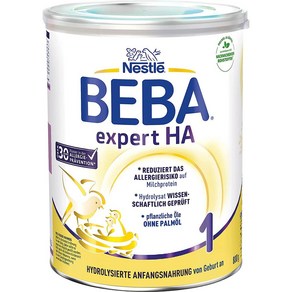 BEBA EXPERT 베바 엑스퍼트 HA 1단계 분유 800g, 1개