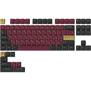 DROP Dop + Redsun GMK Red 사무라이 키캡 텐키리스 키보드용 세트 - 체리, TKL 키트(96개 키)