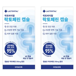 락토바이탈 스프레이 드라이 락토페린 캡슐, 2개, 60정