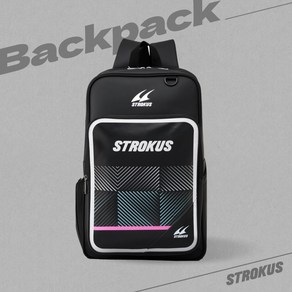 스트로커스 배드민턴백팩 STR-BP 2401 화이트, 블랙, 1개