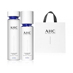 AHC 히알루로 딥 볼륨 5 트리트먼트 에멀젼 100ml+에센스 130ml 2종 세트, JAN_01)히알루로2종세트+쇼핑백