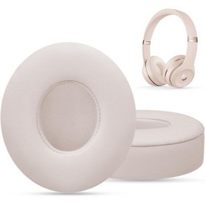 Gvoeas Replacement Ea Pads fo Beats Solo 3 Cushion 2 WielessWied 헤드폰 Not Fit Studio onea 더 강, 라이트 핑크