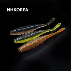 NH KOREA 오리진 3.5인치 스틱웜 소프트베이트 루어 민물 바다낚시 [8개입], 레드(UV), 1개