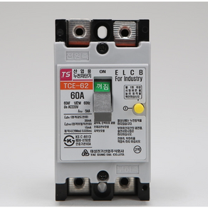 조명천지 누전차단기 TCE 62 60A 5KA 220V 태성, 1개