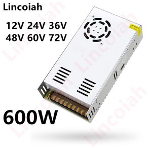 AC100-240V 전원 공급 장치 DC 12V 24V 36V 48V 60V 72V 600W 83A 10A 125A 167A 25A 50A 변압기, CHINA, 24V 25A, 1개