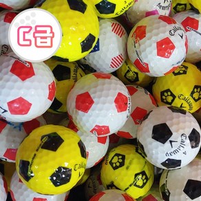 [주영로스트볼] 캘러웨이 트루비스 축구공 연습용 중고골프공 로스트볼 C급 20알, 캘러웨이 트루비스 축구공 C급 20알, 1개