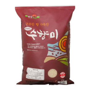 [산지직송] 경기미 수향미 햅쌀 골든퀸 3호 백미 4kg, 1개