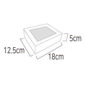 성원포장 투명창 선물상자 접이식, 접이식180(50매)