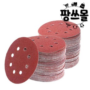 팡스몰 샌딩 페이퍼 원형사포 6종세트 10장씩, 1세트