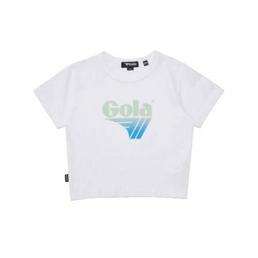 매장상품 GOLA 골라 반팔티 골라 티셔츠 W BIG LOGO SLIM CROP T-SHIRTS [WHITE] 330433