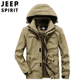 JEEP SPIRIT 지프 스피릿 남성용 캐주얼 바람막이 자켓 후드 탈부착 자켓 2819+양말