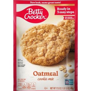 Betty Cocke Oatmeal Cookie Mix - 17.5 oz Betty Cocke 오트밀 쿠키 믹스 17.5온스, 496g, 1개