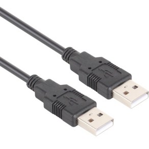 [강원전자] [AM-AM] USB-A 2.0 to USB-A 2.0 케이블 NETmate NMC-UA210BK [블랙/1m], 단일 모델명/품번, 1개