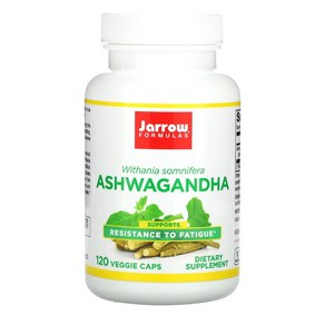 Jarrow Formulas 아슈와간다 영양제 20정 No-GMO 식물성 베지캡슐 건강 보조제 Ashwagandha Supplements제품