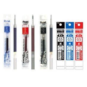 Pentel 펜텔 에너겔 리필심 LRN5 LR7 멀티펜, 에너겔 리필심-0.4 (흑)