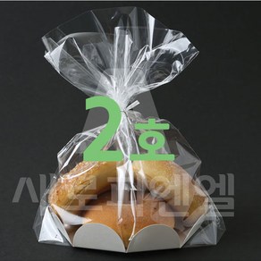 2호쉬폰 비닐+받침 10장세트, 1개, 10개