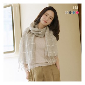 엘비엘 스카프 [LBL] [송지효 스카프] 25SS 퓨어프렌치린넨100 빅숄 명품스카프