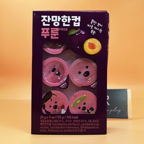 낫띵베럴 잔망한컵 푸룬&유산균 5입 상세설명에서몇갠지꼭꼭확인, 125g, 1개