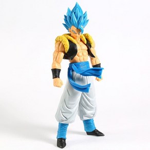 드래곤볼 피규어 gandista supe saiyan god ss blue pvc, 30cm 상자 없음, 1개