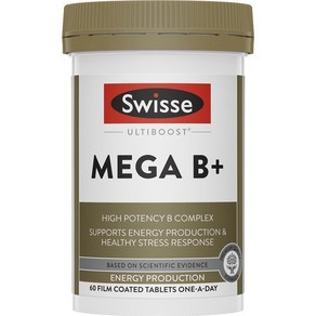 Swisse Ultiboost Mega B + 스위스 얼티부스트 메가 B + 60정, 1개