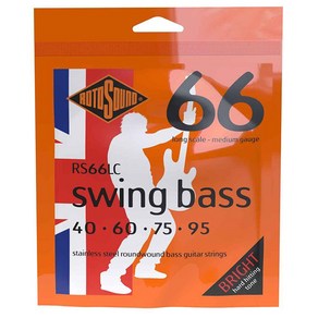 RotoSound - Swing Bass 66 Stainless Medium / 베이스 스트링 040-095 (RS66LC), RotoSound RS66LC, 내용참조, 1개