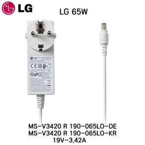 LG 엘지 노트북 충전기65W 외경6.5mm ADS-65FAI-19, 1개