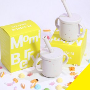모미베리 이유식 빨대컵 아기컵 실리콘 6개월빨대컵 아이주도이유식, 150ml, 1개, 150ml