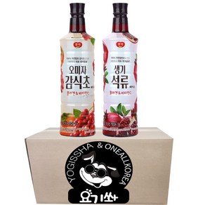 [요기쏴] 광야식품 오미자 감식초 베이스 970ml 생기석류 베이스 970ml, 1.94L, 1세트