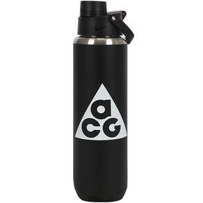 나이키 ACG RECHARGE CHUG GRAPHIC BOTTLE 24OZ 헬스 운동 러닝 등산 물병 척 보틀, FQ1552-080, 1, black+white, 1개, 710ml