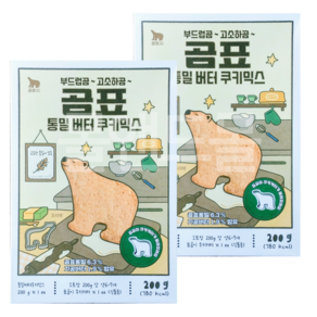 곰표 통밀 버터쿠키믹스 200g, 2개