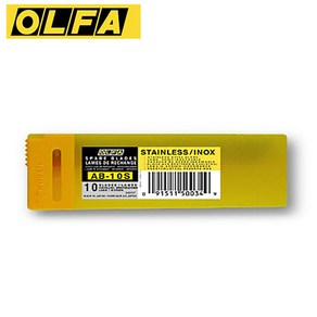 OLFA 9mm칼날 커터칼날 올파AB-10S 10EA 일제, 10개