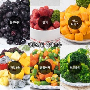 푸드마을 냉동 과일 딸기 1kg, 1개