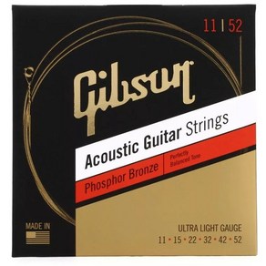 Gibson Coated Phospho Bonze Ulta Light(011-.052) Acoustic / SAG-CPB11 / 깁슨 어쿠스틱기타 통기타 스트링, 1개