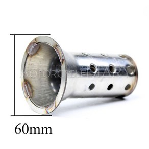 오토바이 배기 개조 머플러 조절식 DB 킬러 소음기 전면 촉매 피트 51mm 60mm 흡입구, [03] 60mm, 1개