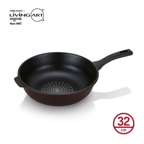 롯데백화점 입점 브랜드 리빙아트 클래식 Classic IH인덕션 궁중팬 32cm 인덕션 가능, 1개