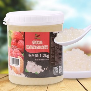 타카오펄 1.2kg 망고 칼라 버블티펄 빙수 팝핑보바 음료 색깔 화이트펄 토핑 밀크티펄, 리치펄, 1개, 1개입