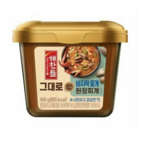 그대로끓여먹는바지락꽃게된장찌개양념450G, 450g, 2개