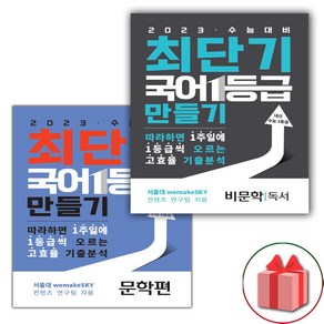 선물+2025년 최단기 국어 1등급 만들기 문학+독서 세트 - 전2권