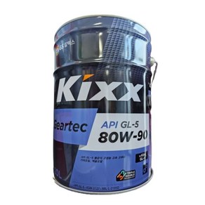 kixx GL-5 80w90 기어오일 20L 미션오일, 1개, Geatec GL-5 80W-90