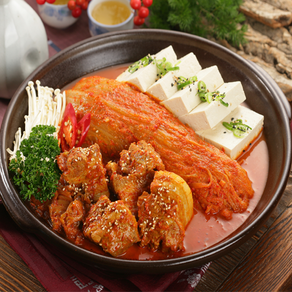 [푸드짱] 묵은지삼겹찜(냉동) 1.2kg 1팩, 1개